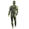 3MM Camouflage tweedelig onderwatervissers Wetsuit met dubbele nylon verblindende stiksels voor heren