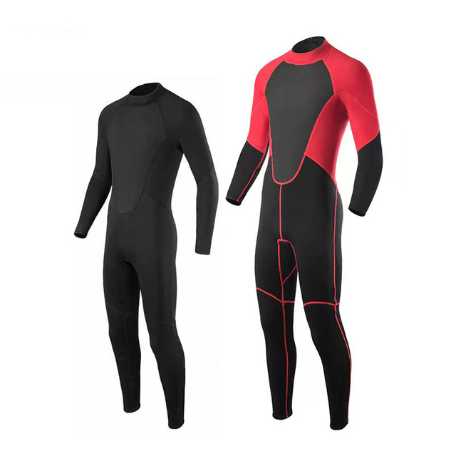 Hoogwaardig CR-neopreen met nylonweefsel, 3 mm volledig wetsuit voor heren met lange mouwen