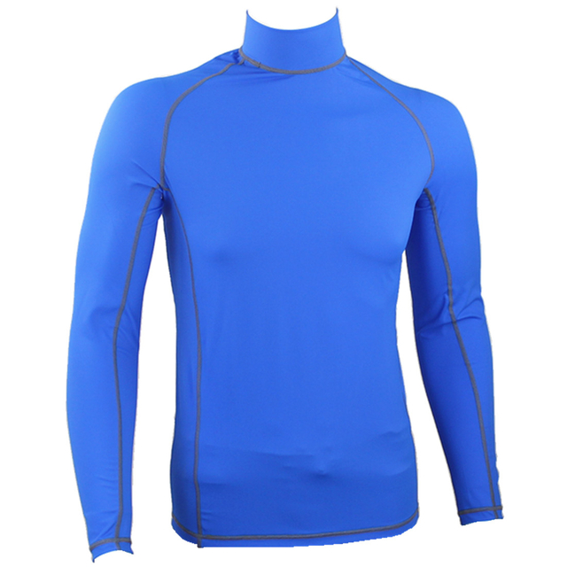 190 Sgm polyester UV 50+ lange MOUW VOOR MANNEN EN DAMES BLAUW ROOD WIT KLEUREN RASH GUARD